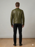 Men ABD Cafe Racer Biker Leather Jacket Style - 706