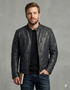 Men ABD Cafe Racer Biker Leather Jacket Style - 706