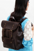 Real Leather Backpack Rucksack Fashion Bag Weekender Bag Daypack School Bag