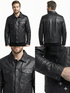 Men Trucker Real Lambskin Leather Jacket Style - 785