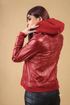 Women Betty Real Leather Hooded Biker Jacket Soft Lambskin Style - 822