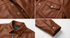 Men TF Real Leather Shirt Style Leather Jacket - 1154 black