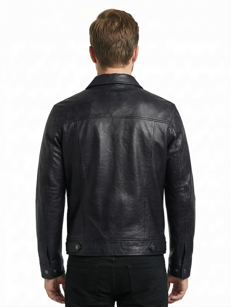 Men LP Biker cafe racer Real Leather Jacket Style - 450