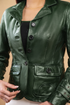 Women Damen Real Leather Blazer Coat Soft Lambskin Style - 617