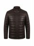 Men FDU Real Leather Puffer Jacket Style -1052