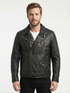Mens Mapel Cafe Racer Distress Biker Leather Jacket Style - 781