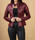 Women MK Real Leather Biker Quilted Jacket Soft Lambskin Style - 503