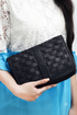Women Leather Brown Vintage Clutch Bag Purse Braided Evening Bag for Party Genuine Cowhide Leather
