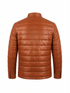 Men FDU Real Leather Puffer Jacket Style -1052