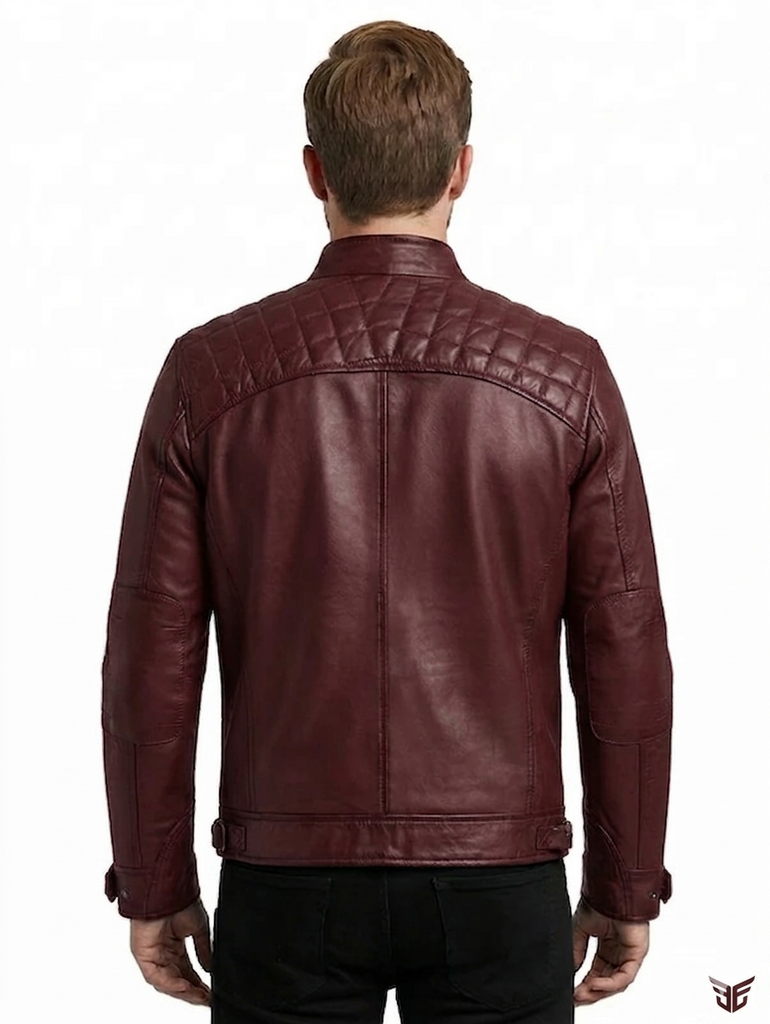 Men ATX Cafe Racer Biker Leather Jacket Style - 329