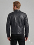 Men British Model Cafe Racer Biker Leather Jacket Style - 744