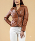 Women Marfan Real Leather Classic Biker Leather Jacket Soft Lambskin Style - 938