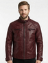 Men ATX Cafe Racer Biker Leather Jacket Style - 329