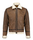 Men Ginger Biker Real Leather With Artificial Shearling Lining Style - 739