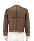 Men Ginger Biker Real Leather With Artificial Shearling Lining Style - 739