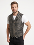 Men Hell on Wheels Cullen Bohannon Real Distressed Leather Vest Style - 295