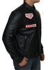 Men Driver Steve Black Leather Jacket - Le Man's Jacket Style - 110