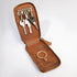 Real Leather Key Case Small Hanging Keychain Holder Zipper Pouch Wallet