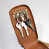 Real Leather Key Case Small Hanging Keychain Holder Zipper Pouch Wallet