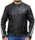 Men Resident Evil Leon Kennedy Distress Black Jacket Style - 517
