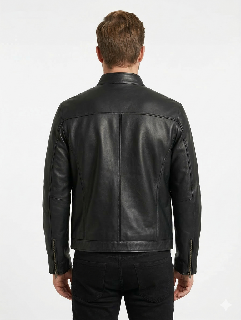 Men Alex Biker cafe racer Real Leather Jacket Style - 777