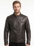 Men ARS Distress Black Real Leather Biker Jacket Style - 1194