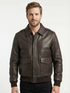 Men Aviator A-2 Brown Real Leather Jacket style - 420