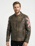 Men UKF4 Biker Vintage Cafe Racer Distressed Black Leather Jacket Style - 974