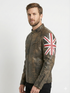 Men UKF4 Biker Vintage Cafe Racer Distressed Black Leather Jacket Style - 974