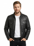 Men DJ Cafe Racer Biker Real Leather Jacket Style - 1152