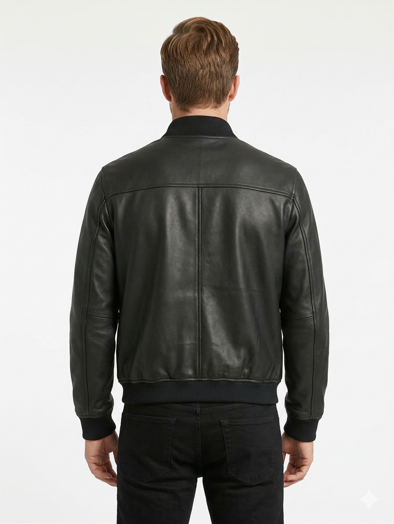Men Empire Bomber Real Leather Jacket Style - 1070