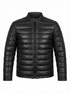 Men FDU Real Leather Puffer Jacket Style -1052