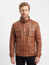 Men Fashionisto Real Leather Jacket Style - 558