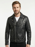 Men GK Brando Biker Cross Zip Motorcycle Real Leather Jacket Style - 442