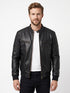 Men JM Real Leather Bomber Jacket Style - 935