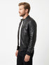 Men JM Real Leather Bomber Jacket Style - 935