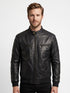 Men JM Real Leather Bomber Jacket Style - 935