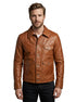 Men Japanes Classic Vintage Brando Utility Biker Real Leather Jacket Style - 1123