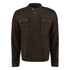 Men Kadia Choco Brown Real Snuff Leather Jacket Style - 965