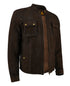 Men Kadia Choco Brown Real Snuff Leather Jacket Style - 965