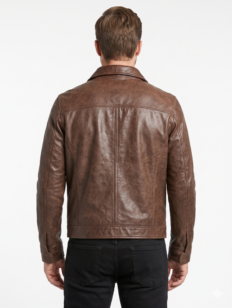 Men Kamco Biker Real Leather Jacket Style - 1174