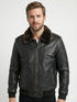 Men LHF Lambskin Distress Bomber Leather Jacket Style - 1181