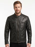 Men MBS Cafe Racer Biker Real Leather Jacket Style - 740
