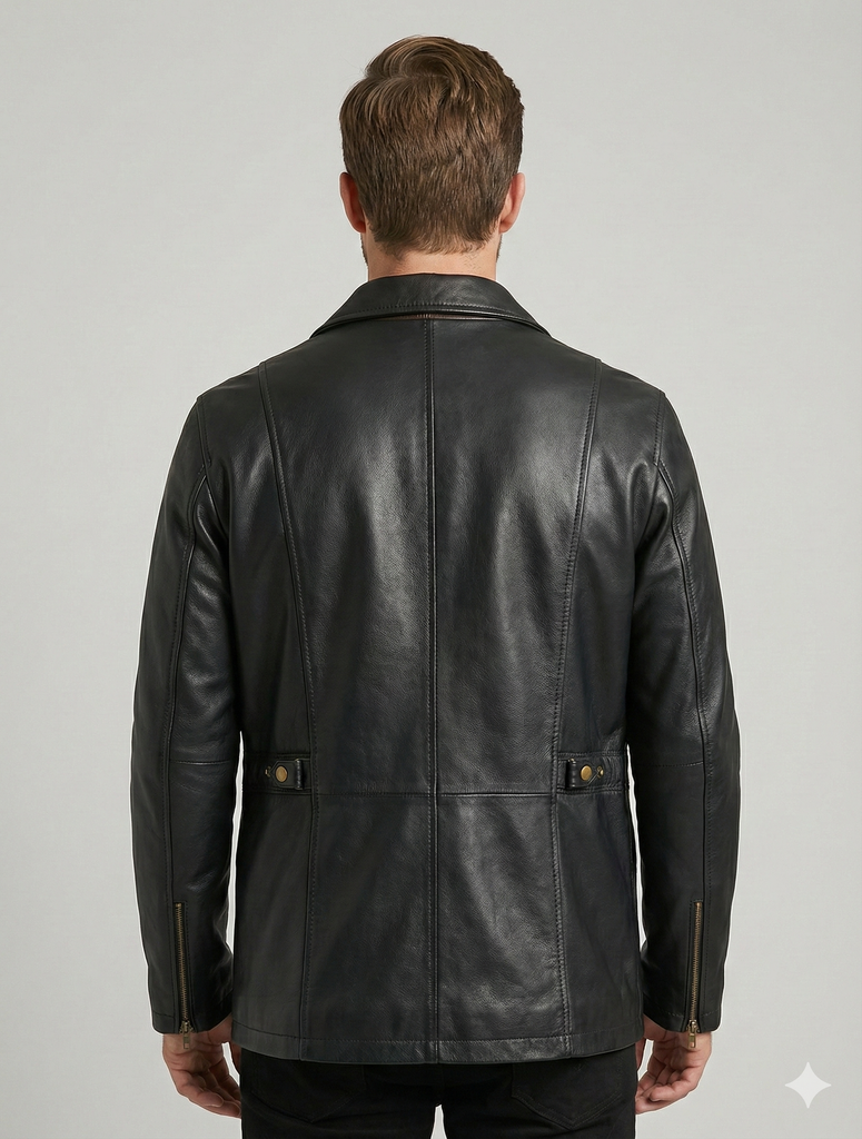 Men M65 Field Leather Jacket Style - 1043