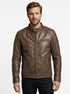 Men MPS Motorcycle Café Racer Real Leather Jacket Style - 1207