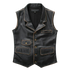 Motorcycle Distress Leather Vest