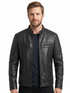 Men MAB Cafe Racer Biker Real Leather Jacket Style - 298