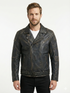 Men Oxide Biker Cafe Racer Distress Leather Jacket Style - 1158