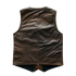 Tan Brown Biker Leather Vest