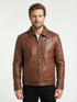 Men RVS Real Leather Biker Jacket Style - 1169